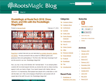 Tablet Screenshot of blog.rootsmagic.com
